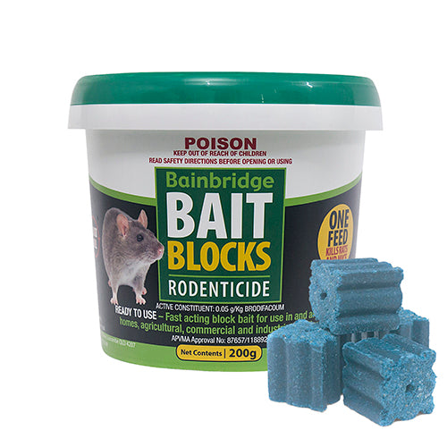 Rodent Bait Blocks (Brodifacoum 0.05g/kg)