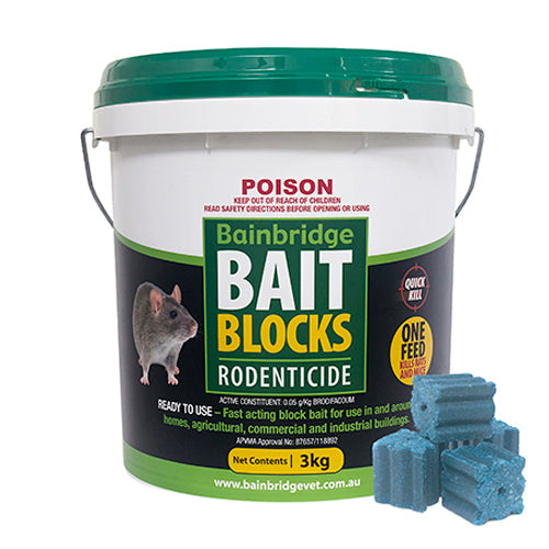 Rodent Bait Blocks (Brodifacoum 0.05g/kg)