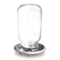 1lt Drinker Galv. Base w/Glass Mason Top
