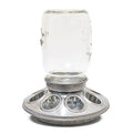 1kg Feeder Galv. Base w/Glass Mason Top