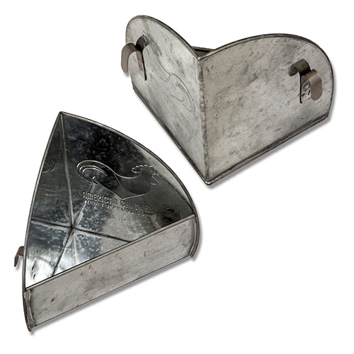 Galvanised Poultry Feeder - Hanging Corner