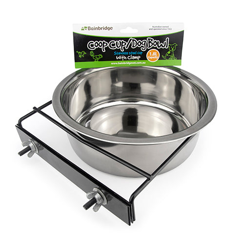 Dog Bowl with Clamp Holder