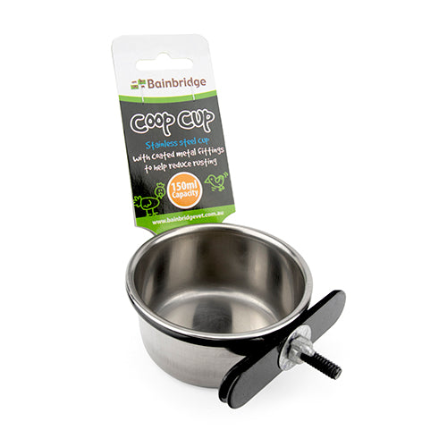 Coop Cup - Stainless Steel with Clamp Holder