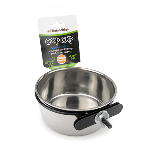 Coop Cup - Stainless Steel with Clamp Holder