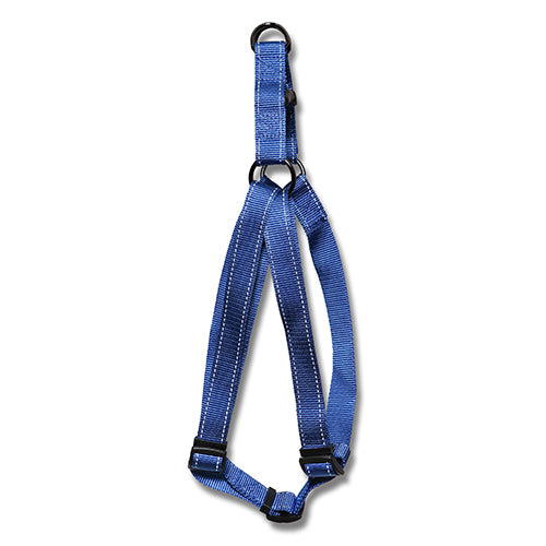 Dog Harness Webbed Adjustable w Reflective Strips 30-50cm