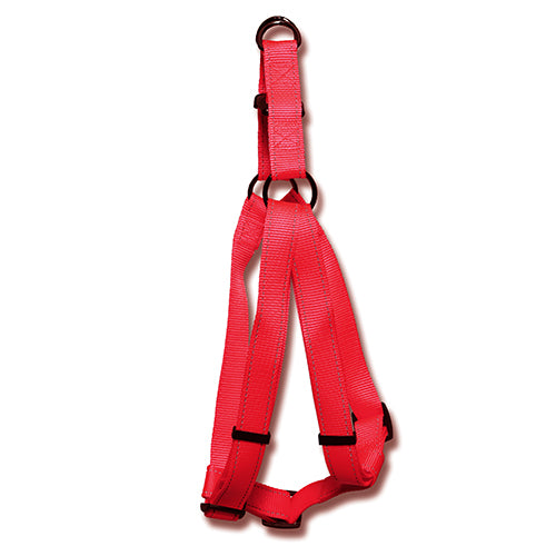 Dog Harness Webbed Adjustable w Reflective Strips 30-50cm