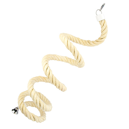 Bird Sisal Boing Rope -  (with Metal Fittings & Bell)