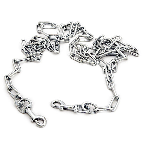 Dog Tie Out Chain  - Two Snaphooks - 4 metres