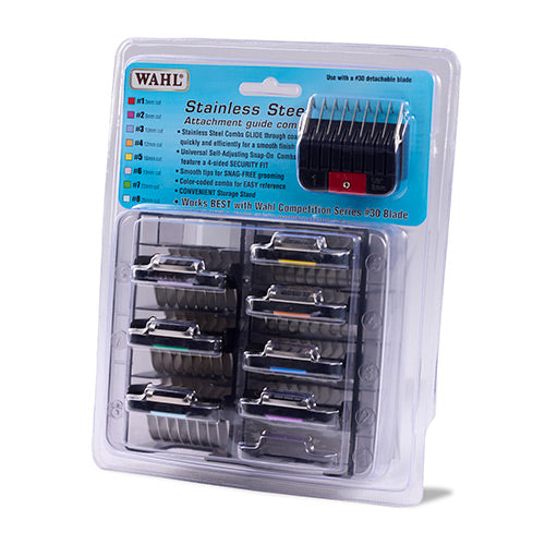 Wahl Set of 8 Metal Guide Attachments #1-8 - KM Series