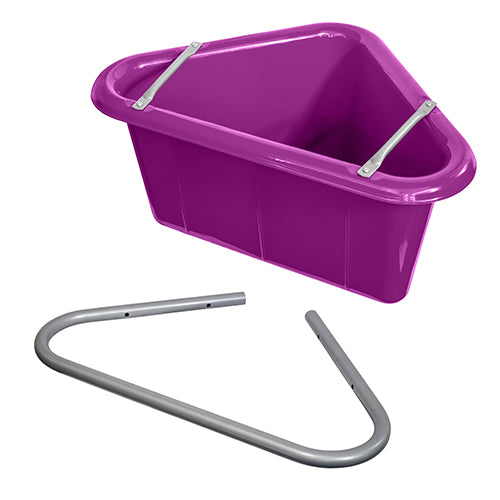 Plastic Corner Feed Tub with Bracket