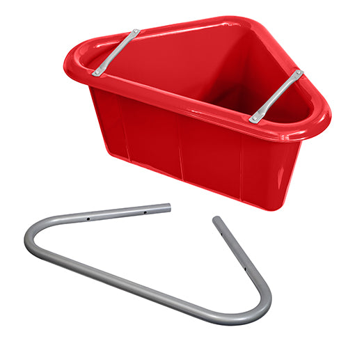 Plastic Corner Feed Tub with Bracket