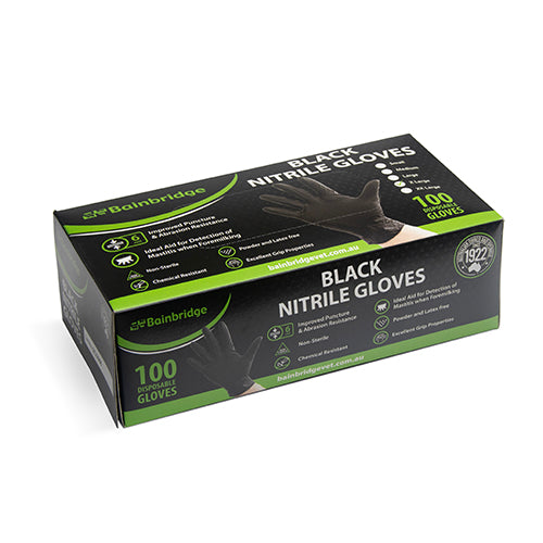 Black Nitrile Gloves