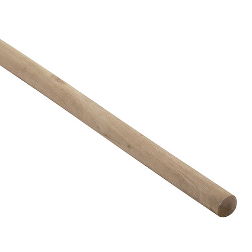 Trough Broom Handle - Wooden 25mm x 1.35m