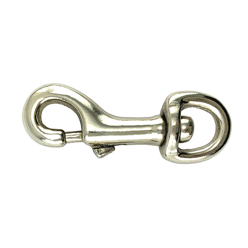 Round Eye Swivel Snaphook - Nickel Plated