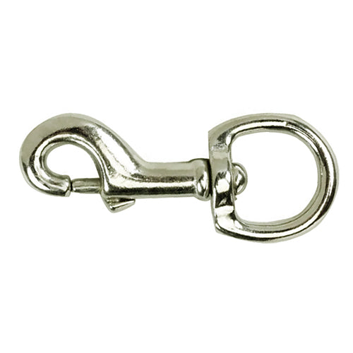 Round Eye Swivel Snaphook - Nickel Plated