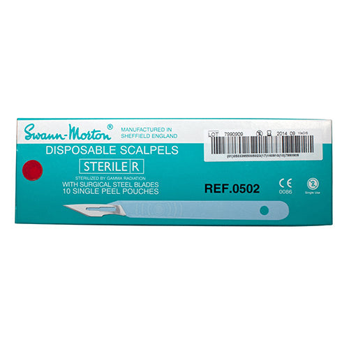 Disposable Scalpels with Handle Size 23 - Box of 10
