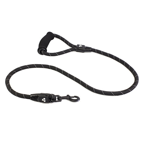Reflective Rope Dog Lead with Foam Handle (13mm x 120cm)