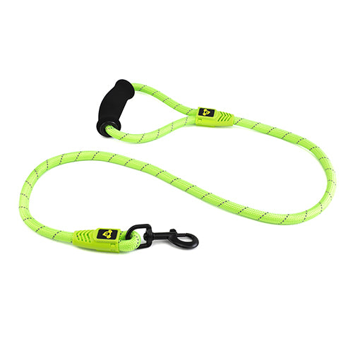 Reflective Rope Dog Lead with Foam Handle (13mm x 120cm)