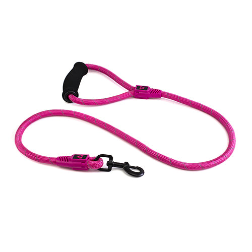 Reflective Rope Dog Lead with Foam Handle (13mm x 120cm)