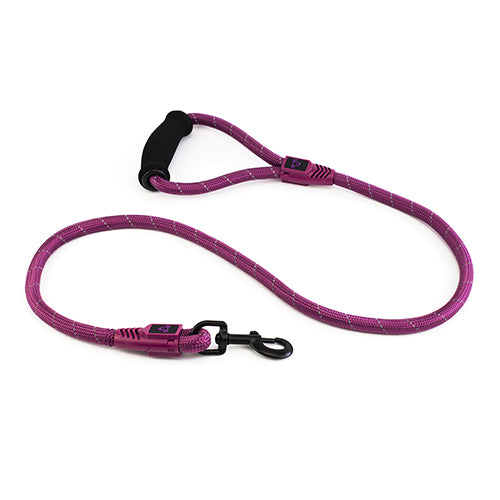 Reflective Rope Dog Lead with Foam Handle (13mm x 120cm)