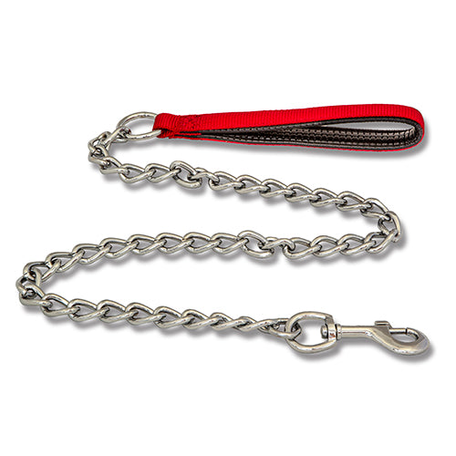 Dog Chain Lead with Padded Handle - 3mm