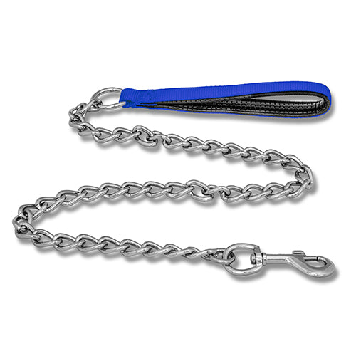 Dog Chain Lead with Padded Handle - 4mm