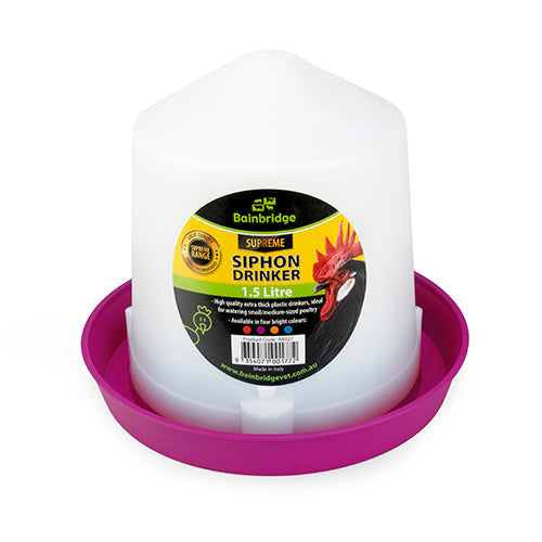 Poultry Drinker Siphon Straight - 1.5L