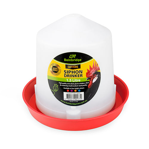Poultry Drinker Siphon Straight - 1.5L