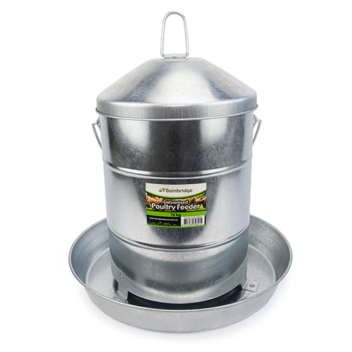 Galvanised Poultry Feeder