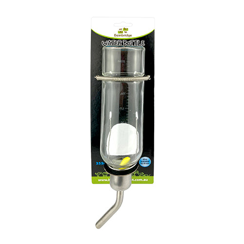 Glass Water Bottle Small Animal