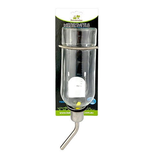 Glass Water Bottle Small Animal