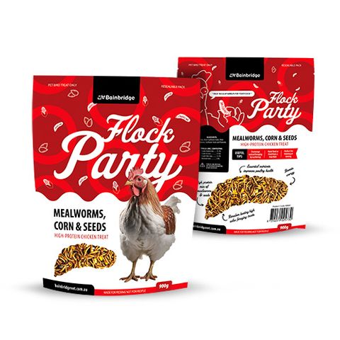 Flock Party - Mealworms, Corn & Seeds